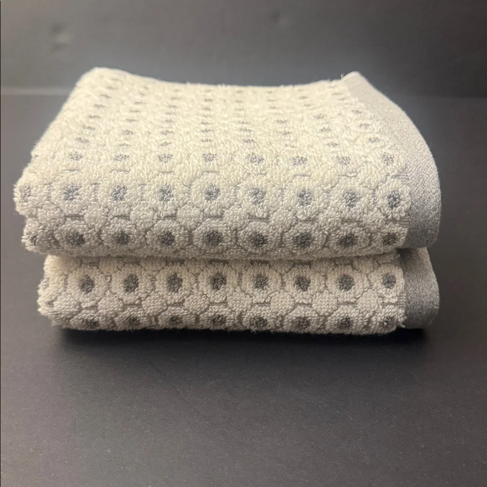 6pc ECOEXISTENCE Eco-Melange Quick Dry Bath Towel Set - Zero Twist Loops - Gray